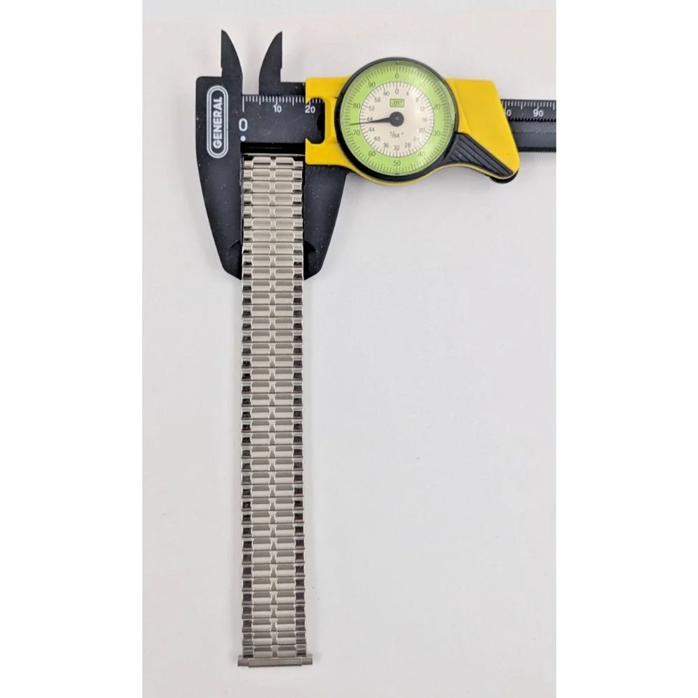 Speidel Silver Twist O Flex Stainless Steel Mens Watch Band